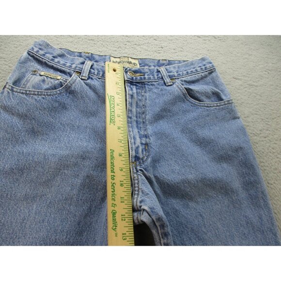 Schaefer Outfitter Ranch Hand Dungarees Blue Jeans Mens 33x32 USA Made In Texas - Picture 4 of 10